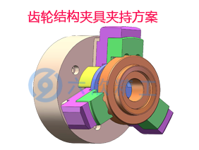齒輪夾具結(jié)構(gòu)夾持方案