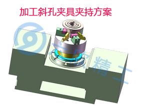 三爪卡盤加工斜孔夾具夾持方案