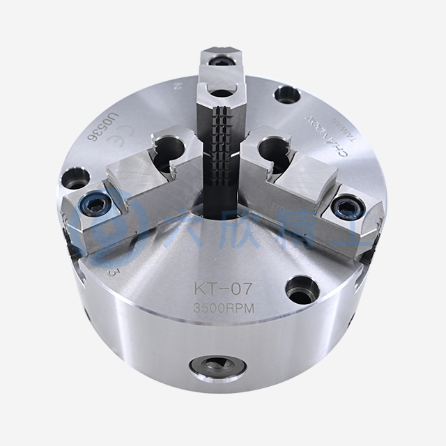 臺(tái)灣千島可調(diào)式強(qiáng)力型三爪手動(dòng)卡盤KT系列